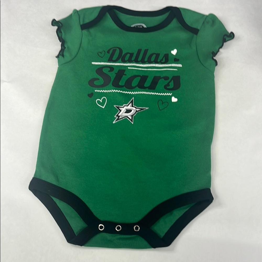 NHL Green and Black Baby Onesie